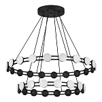 Люстра двухъярусная с круглыми светодиодными источниками света Maxine Light варинант исполнения - 3 | Loft Concept в Казани