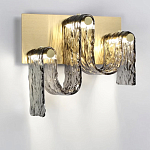 Бра волнистой формы из фактурного стекла Big Wave варинант исполнения - 2 | Loft Concept в Казани