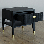 Прикроватная тумбочка с ящиком Elsa Dreams Black варинант исполнения - 2 | Loft Concept в Казани