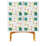 Тумба  с рисунком Short Pina Colada Orange варинант исполнения - 1 | Loft Concept в Казани