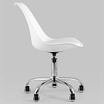 Офисный стул на металлическом основании EGGERY White пластик варинант исполнения - 3 | Loft Concept в Казани