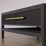 Кофейный стол Primo с двумя ящиками Темный орех варинант исполнения - 5 | Loft Concept в Казани