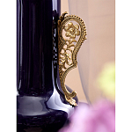 Ваза темно-синяя фарфоровая с бронзовыми ручками и ножками Eden Garden варинант исполнения - 5 | Loft Concept в Казани