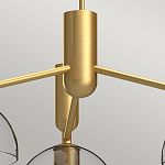 Люстра с 3-мя прозрачными полусферическими плафонами из стекла Alora Mood варинант исполнения - 3 | Loft Concept в Казани