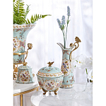 Шкатулка голубого цвета с цветочными орнаментами Blue Garden варинант исполнения - 6 | Loft Concept в Казани