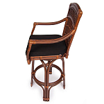 Барный стул из ротанга Eloise коричневый варинант исполнения - 3 | Loft Concept в Казани