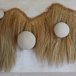 Большая дизайнерская Инсталляция из соломы RAFFIA Installation  варинант исполнения - 5 | Loft Concept в Казани