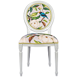 Стул светло-серый из натурального бука с изображением птицы в саду Blooming Birds варинант исполнения - 1 | Loft Concept в Казани
