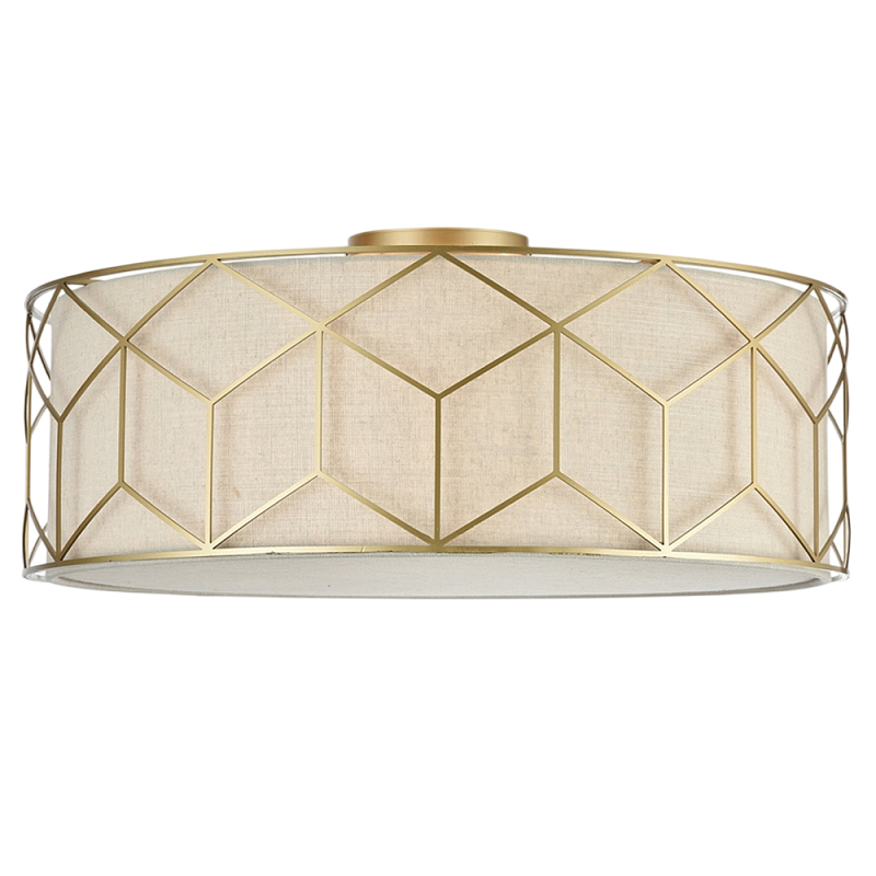Потолочный светильник Messina Е27 Золотой Бежевый в Казани | Loft Concept 