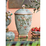 Ваза с крышкой и цветочным узором Genuine Chinese Classics варинант исполнения - 2 | Loft Concept в Казани