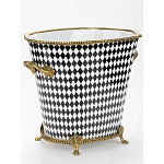 Фарфоровое кашпо Black and white square варинант исполнения - 2 | Loft Concept в Казани