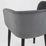 Мягкое кресло на металлических ножках Shaggy Dark Grey варинант исполнения - 6 | Loft Concept в Казани