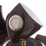 Настольный письменный набор из природного камня обсидиана коричневого Team leader варинант исполнения - 3 | Loft Concept в Казани