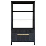 Стеллаж Primo с ящиками Черный дуб  варинант исполнения - 8 | Loft Concept в Казани