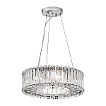 Люстра подвесная круглая с множеством вертикальных прямоугольных кристаллов Kichler варинант исполнения - 2 | Loft Concept в Казани