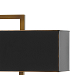 Настольная лампа прямоугольная с черным абажуром Strictness of Forms варинант исполнения - 1 | Loft Concept в Казани