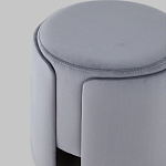 Пуф Alice Poof Grey Серый велюр варинант исполнения - 4 | Loft Concept в Казани