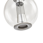 Подвесной светильник с плафоном в форме шара Inner Gleam Orb silver варинант исполнения - 6 | Loft Concept в Казани