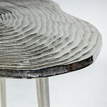 Металлический кофейный столик Puddle Silver варинант исполнения - 2 | Loft Concept в Казани