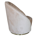 Кресло вращающееся велюровое кремовое Rotation варинант исполнения - 1 | Loft Concept в Казани