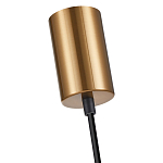 Подвесной светильник со стеклянным плафоном в форме бокала янтарного цвета Prestige варинант исполнения - 5 | Loft Concept в Казани