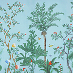 Обои ручная роспись Amazonia Duck Egg варинант исполнения - 3 | Loft Concept в Казани