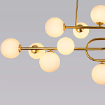 Люстра подвесная с белыми лампами в форме шара Flute варинант исполнения - 3 | Loft Concept в Казани