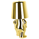 Настольная лампа фигурная золотого цвета с гладким абажуром Высота 19 см Sophia варинант исполнения - 6 | Loft Concept в Казани