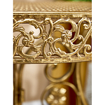 Столик приставной золотистый с орнаментом на столешнице Tanzania варинант исполнения - 7 | Loft Concept в Казани