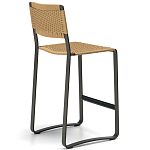 Дизайнерский стул с каркасом из металла с плетеными сиденьем и спинкой GREEN POINT Chair варинант исполнения - 15 | Loft Concept в Казани