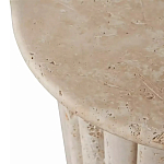 Дизайнерский журнальный стол круглый с фактурным основанием Kibul варинант исполнения - 2 | Loft Concept в Казани