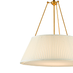 Подвесной светильник светодиодный с фактурным тканевым конусообразным абажуром White Fabric Lampshade варинант исполнения - 2 | Loft Concept в Казани