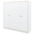 Шкаф белый четырёхдверный для одежды Antique Order варинант исполнения - 1 | Loft Concept в Казани