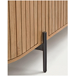 Буфет высокий из дерева манго и металла с открытыми полками и 2-мя дверцами Toinette варинант исполнения - 4 | Loft Concept в Казани