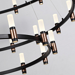 Люстра подвесная с тремя круглыми ярусами и цилиндрическими плафонами Arnaut Light варинант исполнения - 5 | Loft Concept в Казани