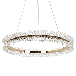 Кольцевая люстра с хрустальным декором Rowan Crystal Ring Horizontal Chandelier варинант исполнения - 3 | Loft Concept в Казани