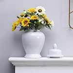 Ваза белая с крышкой однотонная Chinoiserie Ceramics варинант исполнения - 6 | Loft Concept в Казани