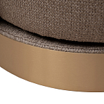 Кресло вращающееся черно-золотая рогожка Julia Armchair Golden Belt варинант исполнения - 5 | Loft Concept в Казани