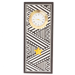 Часы подарочные настольные в виде погона Генерала из натурального камня Змеевик Silver Military Clock варинант исполнения - 10 | Loft Concept в Казани