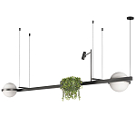 Подвесной линейный светильник Barbell варинант исполнения - 3 | Loft Concept в Казани