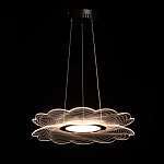 Люстра с прозрачным волнистым плафоном в форме цветка Ethereal Bloom варинант исполнения - 3 | Loft Concept в Казани