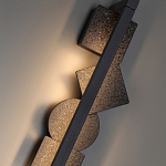 Бра вертикальное с черными кругами и квадратами Gravyura варинант исполнения - 2 | Loft Concept в Казани