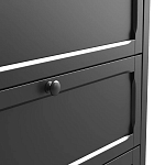 Комод с 3-мя ящиками черный Silva Black Chest of Drawers варинант исполнения - 5 | Loft Concept в Казани