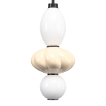 Подвесной светильник фигурный с керамическими элементами Light Fragrant варинант исполнения - 4 | Loft Concept в Казани