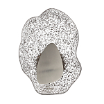 Бра с рельефным волнообразным стеклянным плафоном и вставкой из мрамора Liquid Stone варинант исполнения - 6 | Loft Concept в Казани