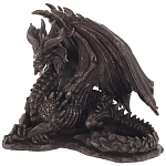 Декоративная статуэтка Дракон Dragon Dark Bronze Statuette варинант исполнения - 1 | Loft Concept в Казани