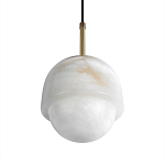 Подвесной светильник из белого алебастра Cryptocrystalline Stone варинант исполнения - 7 | Loft Concept в Казани