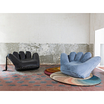 Дизайнерское кожаное кресло в форме руки Poltronova Joe Whip Armchair варинант исполнения - 5 | Loft Concept в Казани