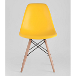Пластиковый стул на ножках из массива бука Eames Yellow варинант исполнения - 4 | Loft Concept в Казани
