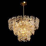 Люстра многоярусная с объемными прозрачными цветами Hanging Flowers варинант исполнения - 3 | Loft Concept в Казани